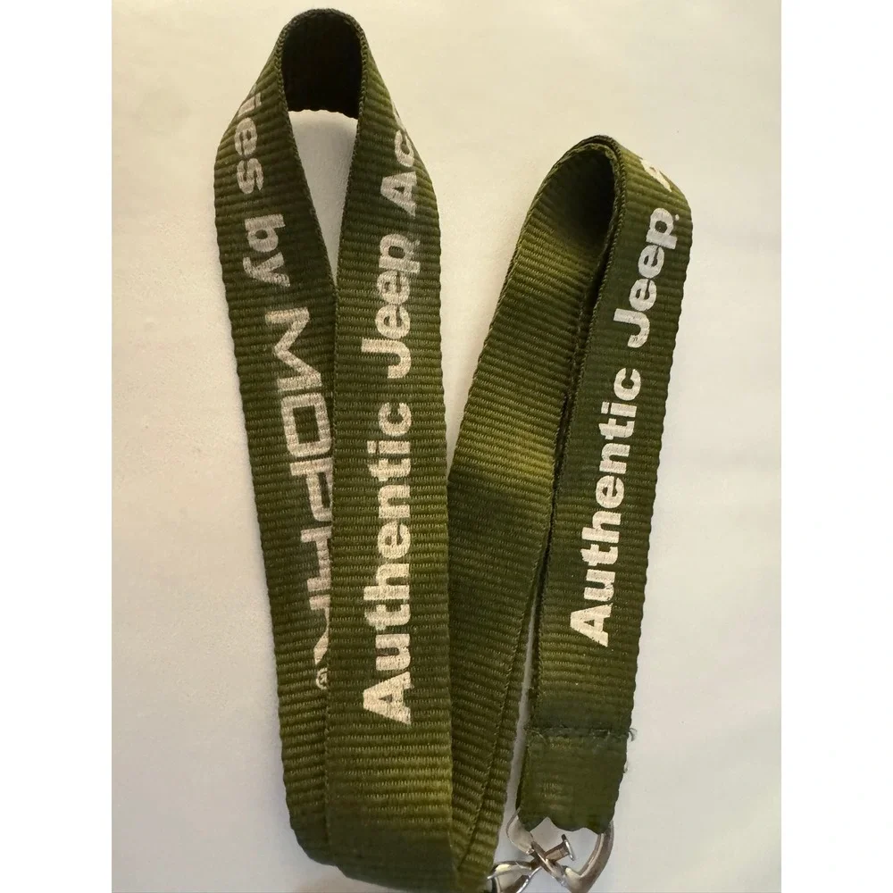 Authentic Jeep Accessories by MOPAR Olive Green Lanyard Key Chain‎
